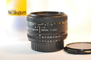 Nikon AF D Nikkor 50mm f/1.8 PRIME FX lens NICE for N80 F5 D90 DF D850 D500 D780 - Picture 1 of 6