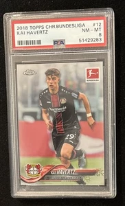 Kai Havertz - 2018 Topps Chrome Bundesliga #12 PSA 8 Bayer Leverkusen H189 - Picture 1 of 2