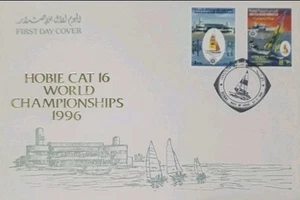 UAE UNITED ARAB EMIRATES HOBIE CAT 16 CHAMPIONSHIPS 1996 FOR SAIL BOATS FDC - Picture 1 of 1
