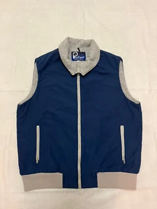 Vintage Penfield Polar Fleece Lined Blue Full Zip Vest Mens Sz LRG Made In USA - Picture 1 of 8