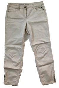 Typhoon jeans Ronda size 40 beige tanner size 40 anchor zip - Picture 1 of 11