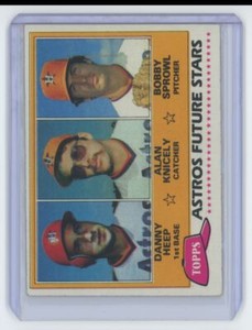 1981 Topps Astros Future Stars - Danny Heep/Alan Knicely/Bobby Sprowl . Houston