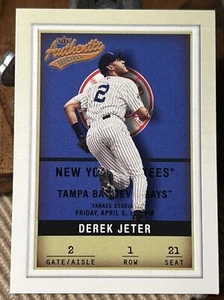 2002 Fleer Authentix Derek Jeter #1 Jamiesjocks⚾️⚾️⚾️Schön!! - Bild 1 von 2