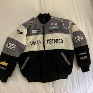 Vintage Mercedes-Benz Warsteiner Formula 1 Racing Jacket McLaren Mobil XXL YOUTH - Picture 1 of 14