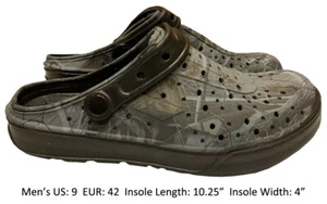 Mens Clogs Slipper Nursing Garden Beach Sandals Pool Shoes Gray Camouflage 9 - Picture 1 of 3