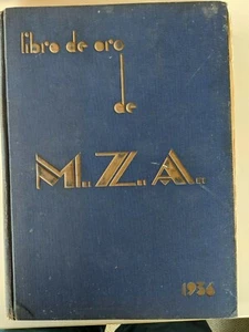 1936 LIBRO DE ORO MZA FERROCARRILES MADRID ZARAGOZA ALICANTE TRENES - Imagen 1 de 5