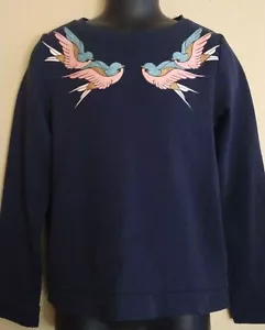Girls Size 8-10 Yrs H&M Tare Find Long Sleeve Blue Sweater - Picture 1 of 7