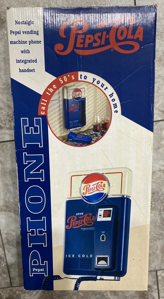 Pepsi Cola 1995 Vending Machine Looking Telephone Phone Nostalgic