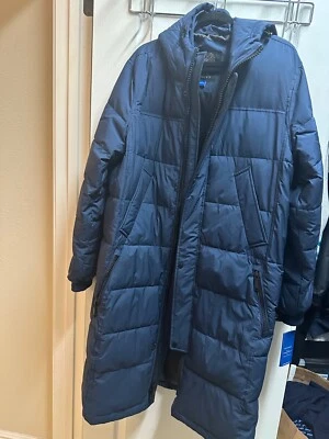 Vince Camuto Men’s Parka With hoodie blue long size M/ NWT - Image 1 of 4
