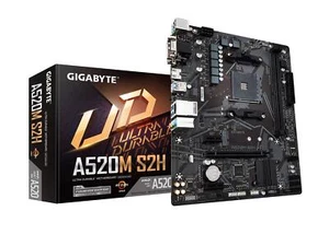 A520M S2H AMD Ryzen AM4/MicroATX/4+3 Phases Digital PWM Gaming GbE LAN/NVMe P... - Photo 1/5