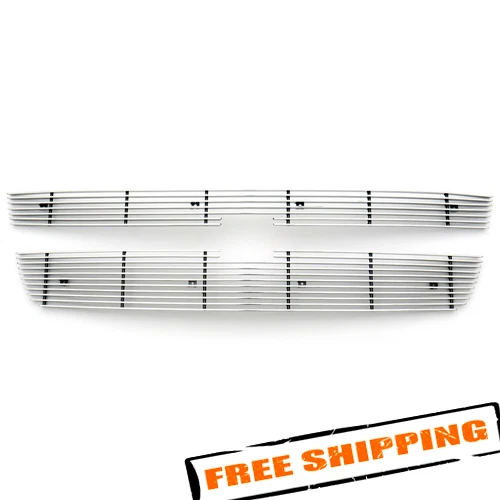 T-Rex 21106 2 Pc Polished Billet Grilles Overlay for Chevrolet Silverado — 第 1/4 张图片