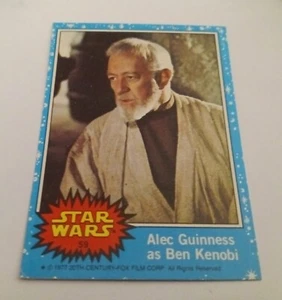 VINTAGE 1977 Topps Star Wars Alec Guinness As Ben Kenobi Series 1 Card #59 EX - Picture 1 of 1