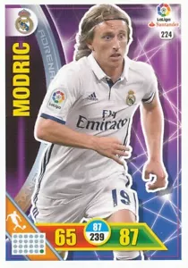 224 LUKA MODRIC # REAL MADRID CARD ADRENALYN LIGA 2017 PANINI #2 - Picture 1 of 1