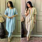 Indian Cotton Salwar Kameez summer Kurti pakistani eid Dress big size co-ord set