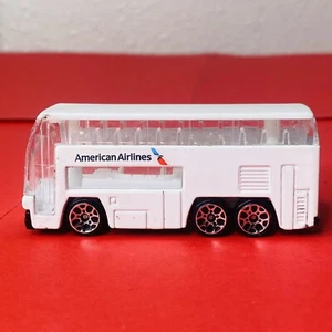 American Airlines Airport Diecast Double Decker Bus Realtoy Transport Shuttle - Picture 1 of 7