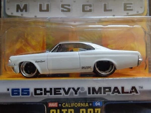 1965 CHEVY IMPALA SS WHITE 1/64 JADA 2005 BIGTIME MUSCLE WAVE 4 COLLECTOR # 037 - Picture 1 of 10
