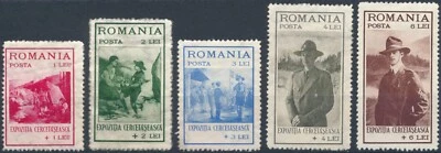Fondo de Exposiciones Boy Scouts - Rumania 1931 - Sin Usar Bisagras - MiNr 413/7 Foto 1 de 3