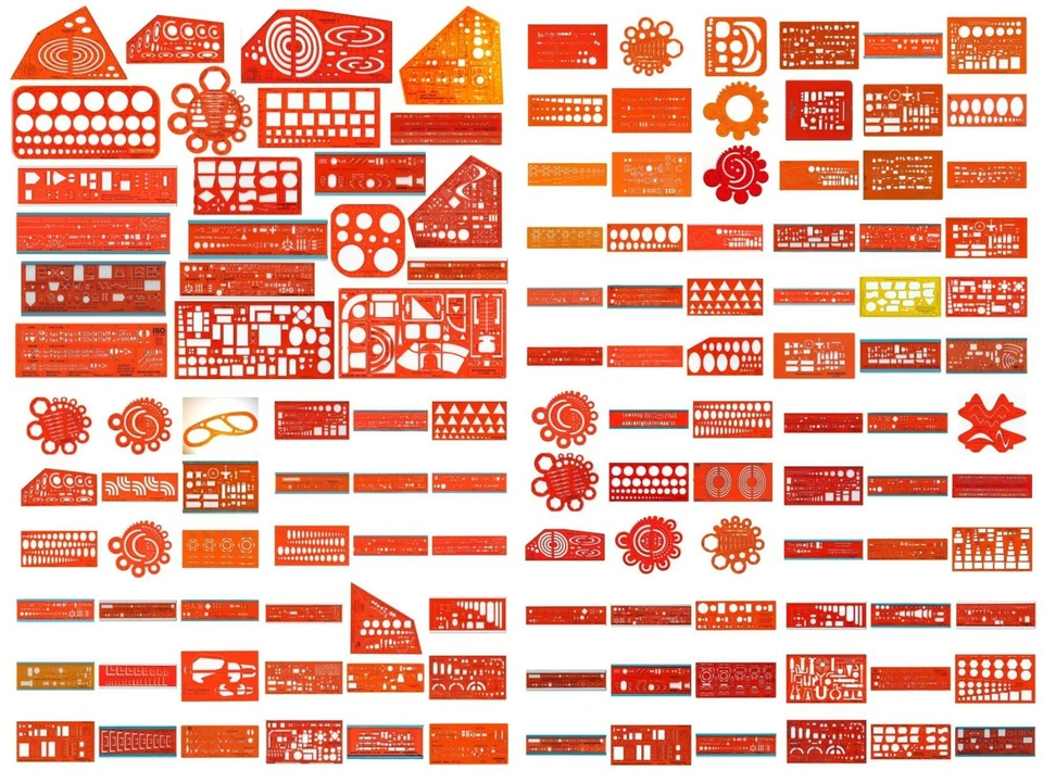 ZEICHENSCHABLONE STANDARDGRAPH ARCHITEKT ELEKTRO SANITÄR HYDRAULIK u.m. AUSWAHL - Bild 1 von 1