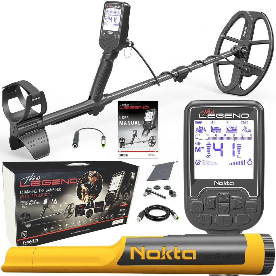 Nokta Legend Multi-Frequency Waterproof Metal Detector with Pinpointer - Image 1 of 4
