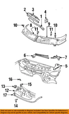 Used Windshield Wiper Motor fits: 2000 Pontiac Firebird  Grade A - Изображение 1 из 2