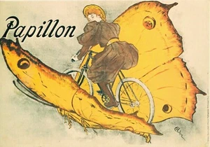 C.P.A / THÈME / PUBS DIVERS 1980 / PAPILLON VÉLO - Imagen 1 de 2