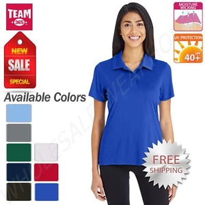 Team 365 Womens Dri-Fit UV Protection Moisture Wicking Polo Shirt M-TT51W - Picture 1 of 26