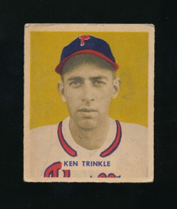 1949 Bowman #193 Ken Trinkle centered GVG high # short print sp nice eye appeal