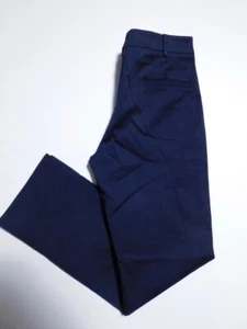 ARMANI COLLEZIONI Woman's Navy Blue Cotton Stretch 3-pocket Ankle Pant Sz 2 - Picture 1 of 7
