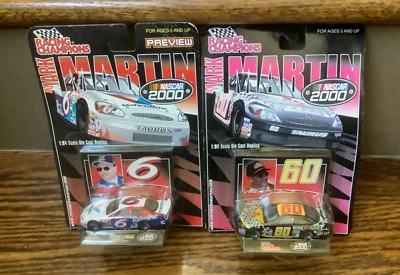 Coches fundidos a presión Racing Champions 2000 NASCAR Mark Martin #6 y #60 1:64 Ford Taurus Foto 1 de 4