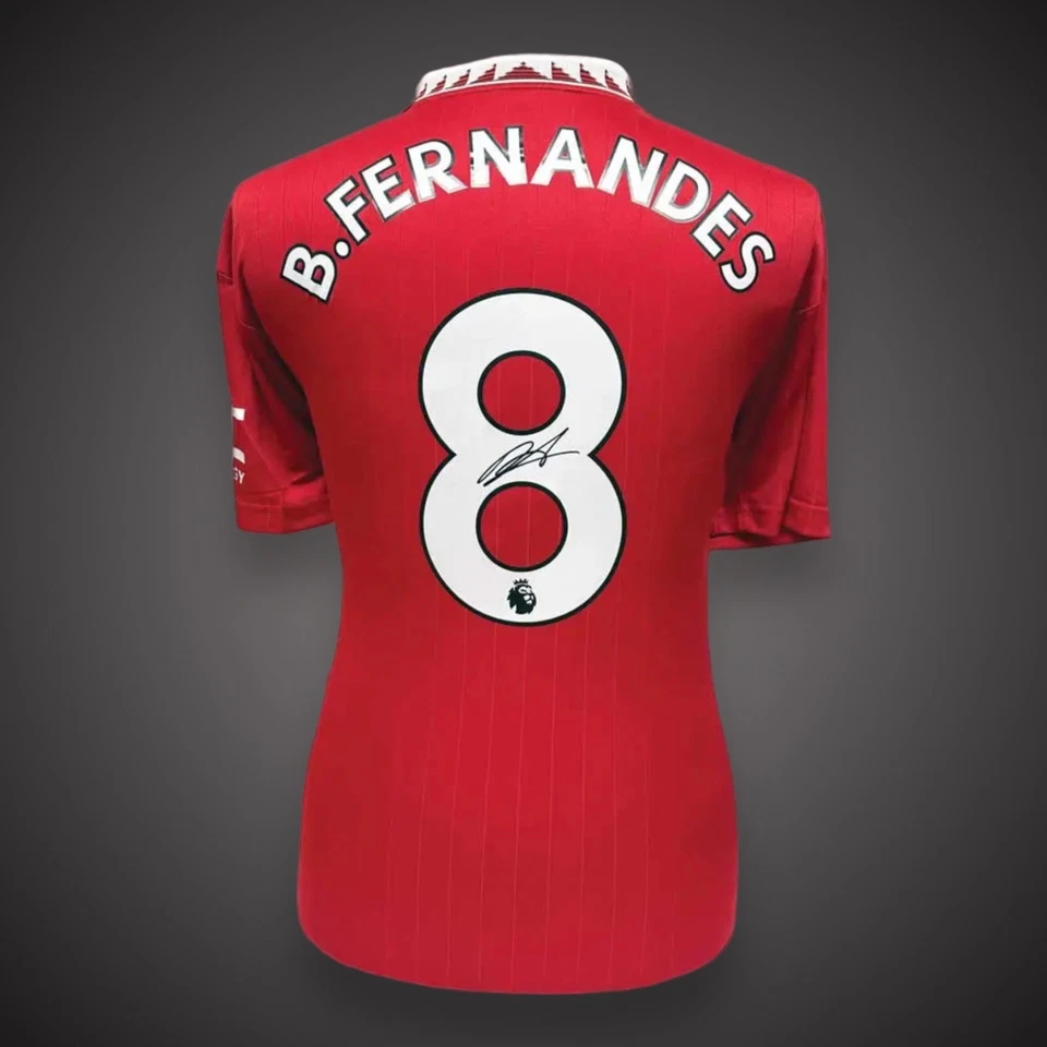 BRUNO FERNANDES signed Manchester United COA FANTASTIC VALUE Bid From £125 - Image 1 of 4