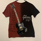 Gibson SG Damen Größe Large L Shirt Oberteil Gitarre bestickt reine Musik Vintage