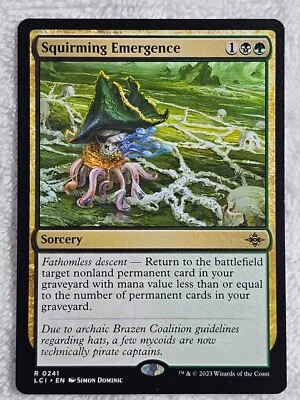 MTG Squirming Emergence #241 The Lost Caverns of Ixalan Magic Card Rare NM - Image 1 of 4