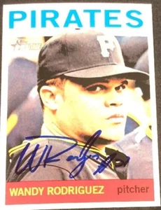 Wandy Rodriguez Pirates 2013 Signed Autographed Topps Heritage Card #282 ~ COA - Picture 1 of 5