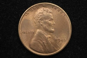 1945 S UNC RB Lincoln Penny 🕰️Original Surface Toning🕰️(063-24) - Picture 1 of 4