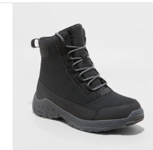 All In Motion Mens Faux Leather Lace-Up Ankle Winter Hiking Boots Waterproof 11 - Picture 1 of 5