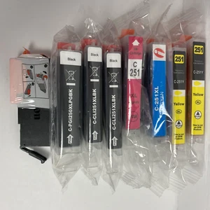 Ink Cartridges Replacement for Canon C250- C251 To Use For Pixma 8 pack - Picture 1 of 9