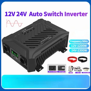 Pure Sine Wave Inverter Two Voltages Support dc ac Inverter 12v to 220v EU Peak - Picture 1 of 21