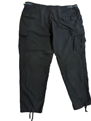 Propper Black Tactical Pants Tie Legs Carpenter Pockets Adj. Waist XXL - Image 1 of 4