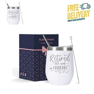 Retirement Tumbler Stainless Steel 12oz Insulated Funny Gift for Women - Picture 1 of 8
