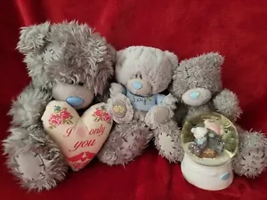 Tatty Teddy Bundle Soft Plush Me To You Collectible Teddy Bears And Snow Globe - Picture 1 of 14