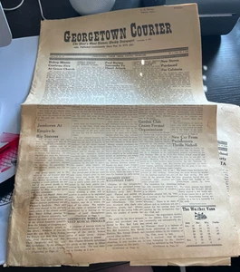 Georgetown Courier November 3, 1955 - USED - FREE SHIPPING - Picture 1 of 2