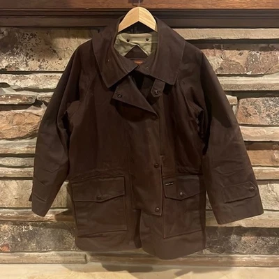 Outback Trading Company Oilskin Cotton Field Jacket Brown - Image 1 of 4