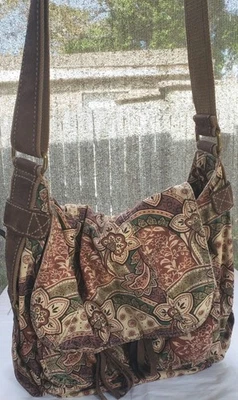 FOSSIL Satchel Shoulder Handbag Purse Tote Soft Hobo Crossbody Style Casual - Image 1 of 4