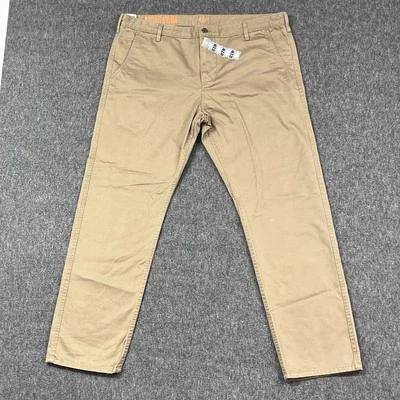 Dockers Khaki Pants Mens 40x32 (Fits 39x31.5) Tan Slim Taper 100% Cotton - NEW - Image 1 of 4