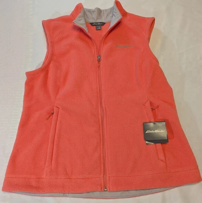 Chaleco Eddie Bauer Cremallera Completa Mujer’s XLarge Suave Naranja Punch Quest 200 Vellón Foto 1 de 4