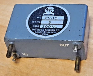 The James Knights Co FN-10 200KHz 200KC Crystal Oscillator Chassis Mount SN:3 - Imagen 1 de 3