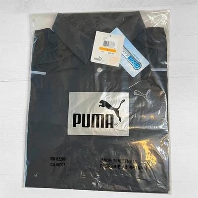 女式 Puma Cell Coolmax 黑色长袖弹力高尔夫 Polo 全新带标签 M 码 — 第 1/4 张图片