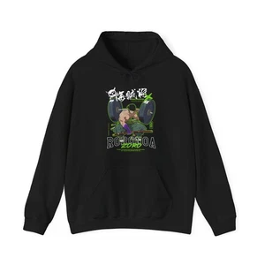 Roronoa Zoro Anime Graphic Hoodie - Unisex Hooded Sweatshirt, Japanese Manga - Picture 1 of 7