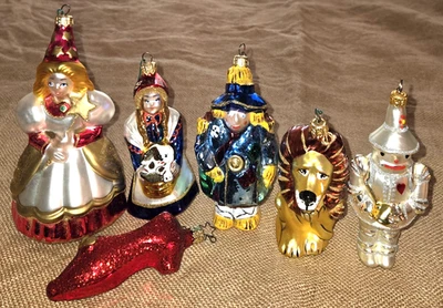Kurt S. Adler Polonaise Collection Komozja The Wizard of Oz Ornaments (6) - Image 1 of 4