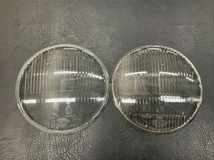 AirCooled Euro Bus 7” Headlight Lens Set 61-67 Hella Embossed #11 - Picture 1 of 2